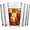 Wave Design, variant on PETGLE 16 oz Drinking Glasses, Set of 6 Hammered Glass Cups, Clear Heavy Base Stemmed Highball Water Glasses for Beer, Iced Coffee Cups, Cocktail Glasses, Wine, Iced Tea, Dishwasher Safe