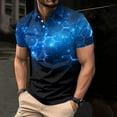 thumbnail image 5 of Hfolob Men's Polo Shirt Male Large Size Base Shirt Print Casual Collarless Shirt Button Shirts Beach Shirt, 5 of 5