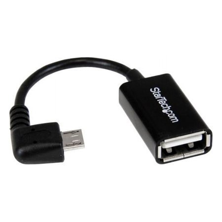UPC: 0065030857185 | StarTech.com 5in Right Angle Micro USB to USB OTG Host Adapter M/F