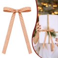 thumbnail image 2 of Clearance Sale | Plaid Pre-Tied Bows Check Ribbon Bows Ornaments Farmhouse Style Decorative Bows for Christmas Tree Wreath Holiday Craft, 2 of 5