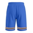 thumbnail image 4 of Hurxie Mens Athletic Gym Shorts 5/5.5 Inch Cotton Casual Shorts Elastic Waist Joggers Sports Sweat Shorts with Pockets Blue,L, 4 of 6