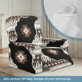 thumbnail image 4 of Renewold Western American Tribal Brown Black Stretch Recliner Cover Universal 4 Pieces Recliner Sofa Cover Stay in Place Furniture Protector Home Decor for Pets, Dogs, Cats, Kids, 4 of 8