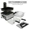 thumbnail image 6 of Kenmore Deep Fryer & 3 Frying Baskets 1700W 4L (17 Cup) Lid With View Window Professional Style Electric Oil Fryer Adjustable Temperature & Timer Stainless Steel, 6 of 7