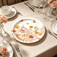 thumbnail image 5 of Fall Wild Floral Paper Plates 9" Disposable Autumn Wildflower Cake Dessert Plates Watercolor for Dinner Wedding Baby Shower Birthday Fall Tea Party Decoration Supplies, 10pcs, 5 of 6