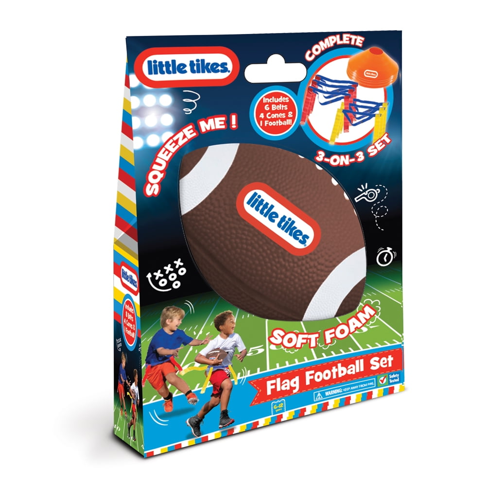 Little Tikes Flag Football, Kids & Youth Outdoor Sports 3on3 Set