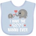 thumbnail image 3 of Inktastic Best Nanny Ever Grandchild Boys or Girls Baby Bib, 3 of 4