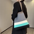 thumbnail image 3 of Bolso para axilas para mujer, gran capacidad, Color contrastante, moda, Bolso femeninos, 3 of 6