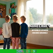 Minecraft Characters Boys Long Sleeve T-Shirt, 3-Pack Bundle Set for Kids and Toddlers (Sizes 4-16)