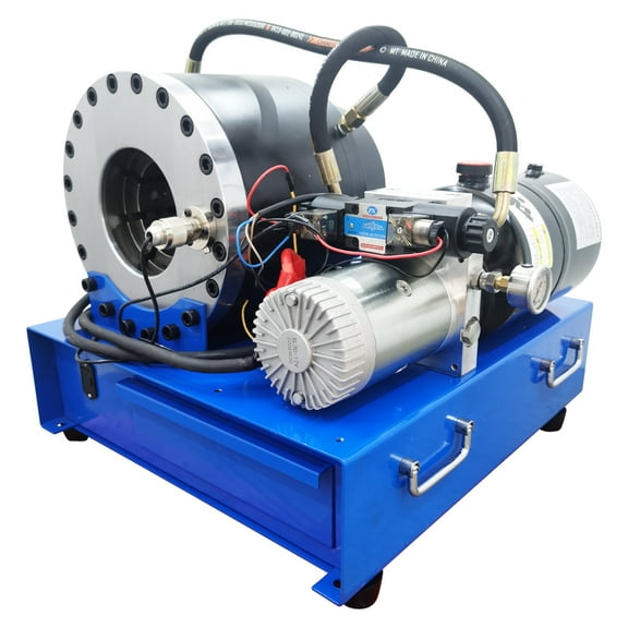1/4-2" Electric High Pressure Hydraulic Hose Crimping Machine Tube Shrinking Car Portable 12V