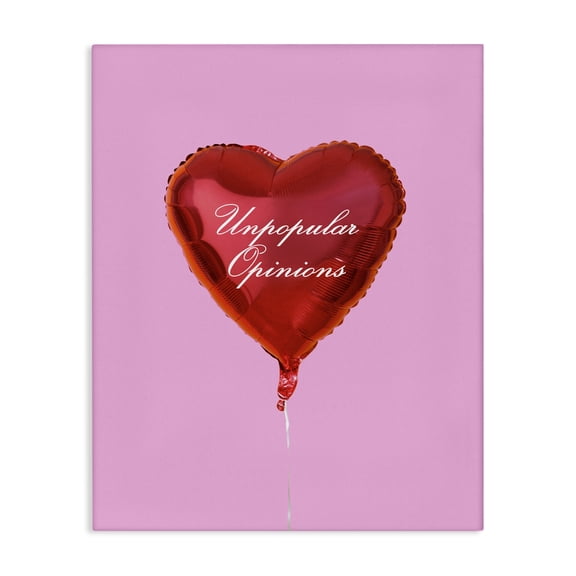 Stupell Industries Art Deco Unpopular Opinions Balloon Canvas Art, 16 x 20, by House of Lulu