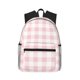 thumbnail image 1 of Easygdp Pink Checkboard Mochila Casual para Portátil, Mochila para Escuela, Viajes, Negocios, 1 of 6