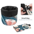 thumbnail image 4 of PhooArto Travel Cosmetic Bags Barrel Makeup Bag, Multifunctional Toiletry Bucket Bags Round Organizer Storage Pocket, Blue Octopus and Map, 4 of 6