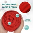 thumbnail image 2 of Aguja Fieltro Lana 3.5 Onzas Naturaleza Fibra Lana Hilo Mechero para Fieltro Húmedo Artesanías Hechas a Mano, Materiales Diy (Rojo Brillante), 2 of 6