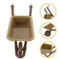 thumbnail image 4 of LEEYNEER Plastic Cart Models Miniature Toy Shopping Lawnmower Wheelbarrow Child Brown, 4 of 8