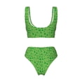thumbnail image 5 of Daiia St Patrick's Day Women's Bikini Set Two Piece Swimsuit High Waisted Bikini Adjustable Straps Bikini Perfect for Beach, Pool, and Summer Vacation-, 5 of 9