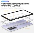 thumbnail image 6 of Case for Samsung Galaxy S22 Ultra, Slim Thin Soft TPU Bumper & Hard PC Transparent Back Shockproof Scratch Resistant Protective Phone Case for Samsung Galaxy S22 Ultra (Black), 6 of 15