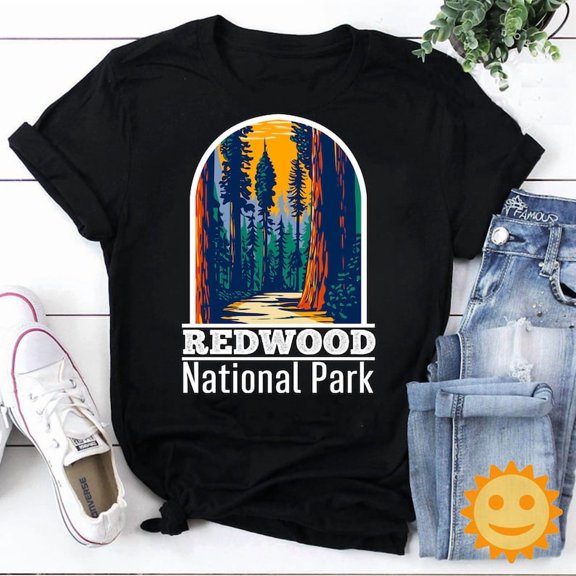 Redwood National Park Vintage T-Shirt, Adventure Shirt, Camping Shirt, Picnic Shirt, Outdoor Shirt, National Park Shirt, Redwood Shirt