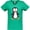 Kelly Green, variant on Inktastic Cute Penguin, Penguin With Red Bow Tie Women's V-Neck T-Shirt