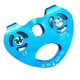 thumbnail image 3 of Zip Line Trolley Double Pulleys Hanging Device Reliable Mountaineering Caving Tool Rope Fixator 25KN Tandem Wheels Climbing Pulley for Outdoor Use Blue, 3 of 8