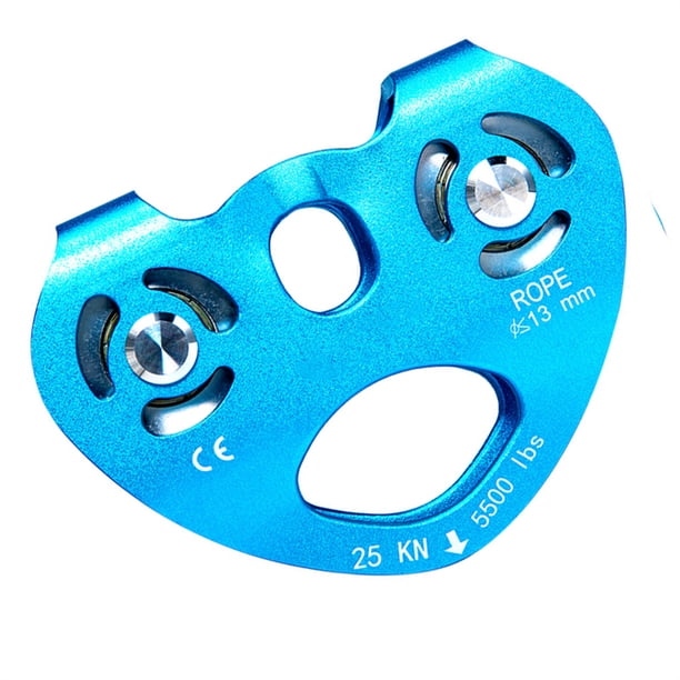 Polea de Escalada Toystoory Profesional Doble Rueda Azul