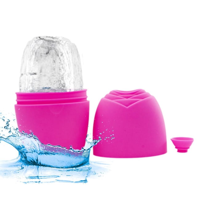 CAIROYAR Rodillo de hielo para masajes faciales, ojos y cuello, elimina las ojeras, silicona NUEVA, reduce los poros