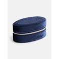 thumbnail image 3 of Scenario Women's Oval Zippered Velvet Jewelry Organizer, Blue, 3 of 4
