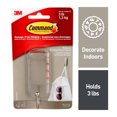 thumbnail image 1 of Command™ Hook, 17034BN-EF, brushed nickle, medium, 1 Hook, 2 Strip,, 1 of 9