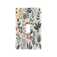 thumbnail image 2 of Switch Panel Switch Decoration 2.76x4.53x0.28 Inches Unused Outlet Cover Switch Plate Wall Plates Living Room Kitchen Bedroom Study Switches Blue-green Leaves, 2 of 8
