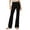 Black, variant on IVEYRTF Women Sport Casual Solid Color High Waist Elastic Yoga Pants with No Pockets Full Length Pants for Fitness Workout Daily Wear(Black,S)