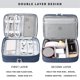 thumbnail image 2 of Bolsa organizadora de cables de viaje, caja de accesorios electrónicos, bolsa portátil de almacenamiento de cables de doble capa para, 2 of 5
