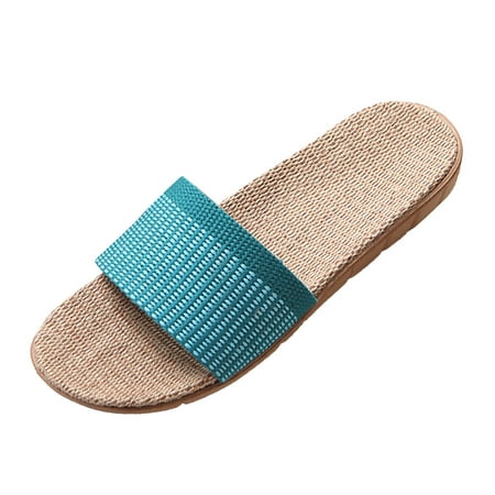 

Sandals Women Wedge Comfort Couples Same Style Summer Fashion Indoor And Outdoor Non Slip Comfortable Linen Slippers Womens Shoes Slip On Casual