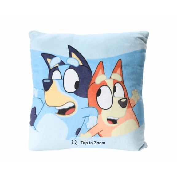 Bluey Squish Pillow 14in x 14in Polyester Decorative Pillow
