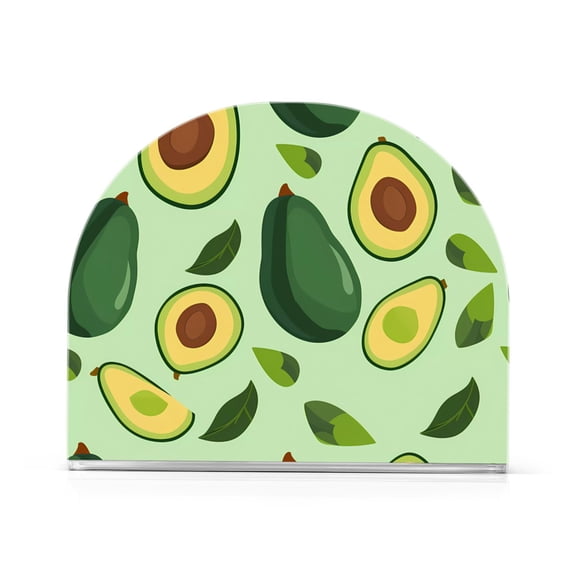 Ryvnso Acrylic Napkin Holder Table Kitchen Paper Tissue Organization 1 Pack Avocado and Leaf