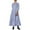 2-Blue, variant on QHFBli Women Flowy Maxi Dresses Casual V Neck Smocked Tiered Sundress Beach Long Skirt with Pockets