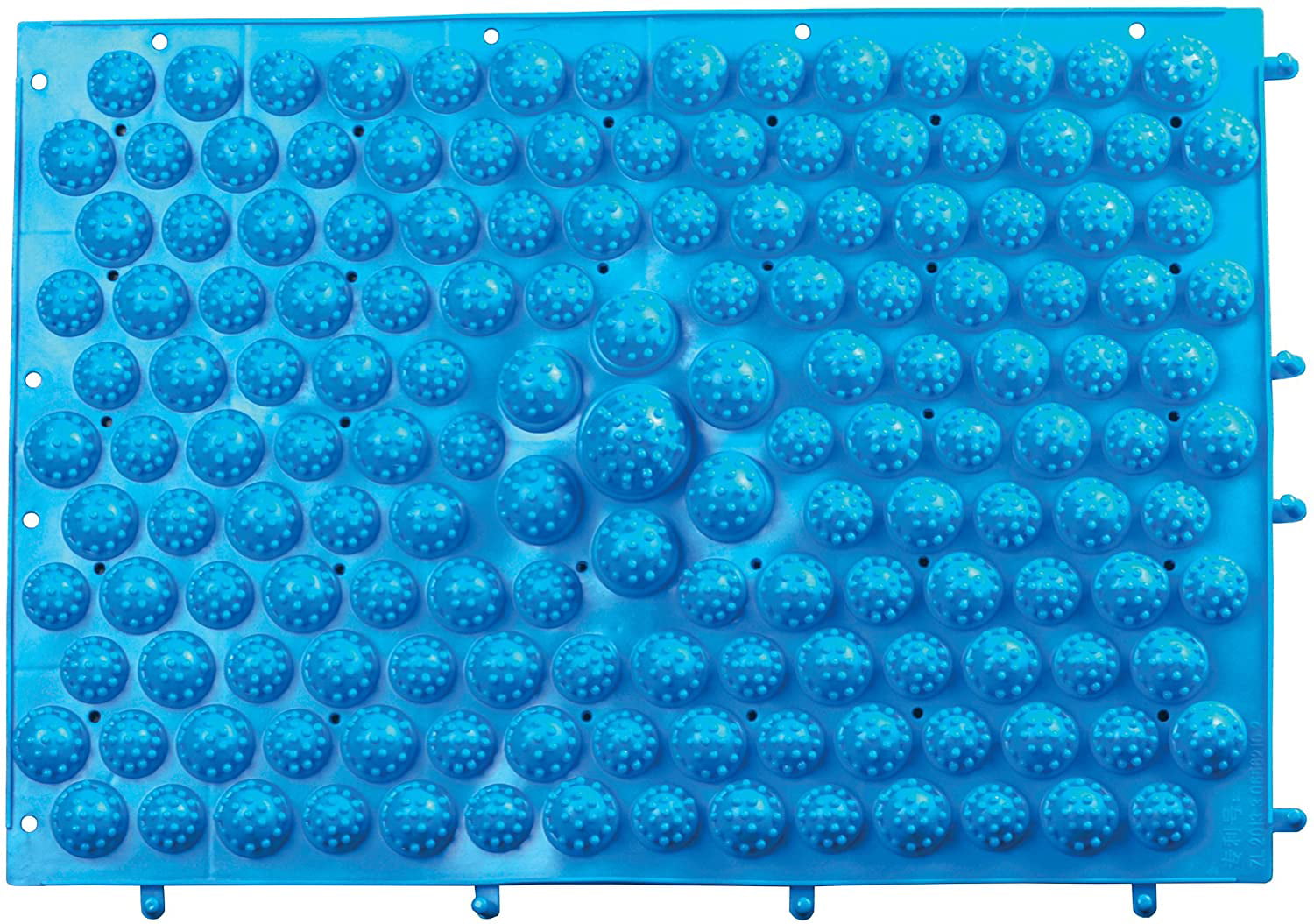 Body & Sole Bath Tub and  Shower Mat Firm Bristles Reflexology Bumps Lt Blue 