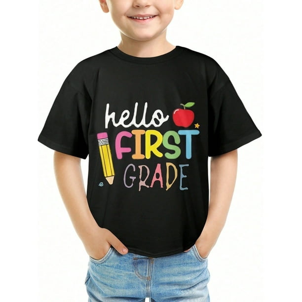 Children's Durable Personality T-Shirt Boys T-Shirt - Summer Comfortable Fashion Casual Short- Sleeve Tops - ideal Gift, Back To School Shirts For Boys