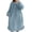 Blue, variant on Elainilye Fashion Womens Fleece Soft Robe Zipper Pajamas Loungewear Soft Nightdress Sleepwear Pajamas Robes,Blue