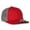 Red-dark-grey, variant on SKRRT-01 Flame Embroidery Mesh Back Cap-Black-Dark-Grey