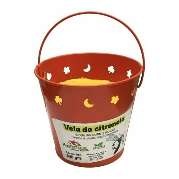 Repelente De Mosquitos Vela Citronela Cub. 600gr