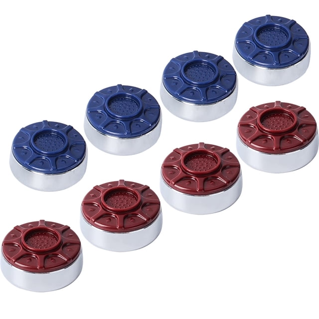 Gse 2-1/8"" (54 Mm) Shuffleboard Pucks Set Of 8 For Shuffleboard Table Accessories(Chrome 2-1/8"")