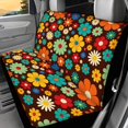 thumbnail image 2 of CHAQLIN Retro Floral Car Back Seat Cover for SUV, 2 Piece Waterproof Universal Bench Protectors Stretch Easy to Install Back Seat Covers, 2 of 7