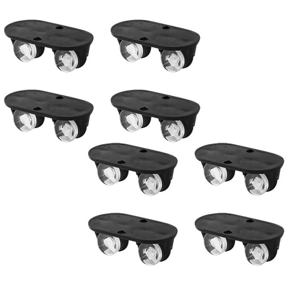 ADDHAT 8Pcs Wear Resistant Mini Furniture Casters for Storage Boxes and Drawers
