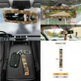 thumbnail image 7 of Jeiento Flower Sloth 15 PCS Car Seat Cover Set, with Steering Wheel Cover Seat Belt Covers Trash Can Air Vent Phone Holder Rear View Mirror Cover Cup Coasters Key Chain Car Accessories, 7 of 7