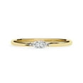thumbnail image 2 of AFFY Solitaire Stackable Engagement Ring for Women, 1/10 Carat (ctw) Marquise Cut Lab Grown Diamond Promise Ring In 10K Solid Yellow Gold F-G, VS-SI Quality (0.10 ctw) Ring Size-7, 2 of 6