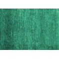 thumbnail image 1 of Ahgly Company Machine Washable Indoor Rectangle Abstract Turquoise Blue Modern Area Rugs, 2' x 3', 1 of 4