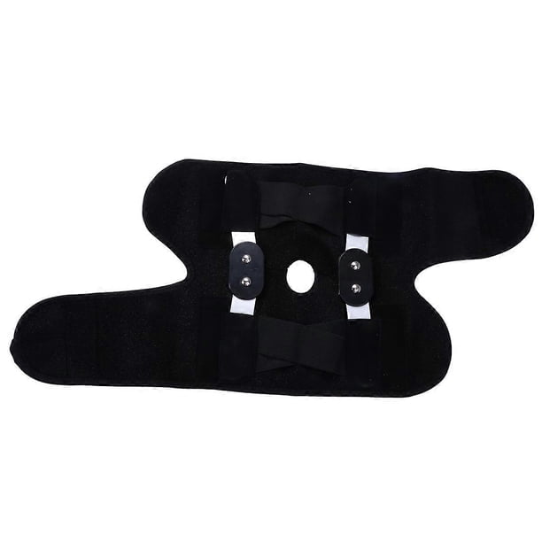 Black Adjustable Rubber Knee for Sports to Prevent and Relief Universal Size