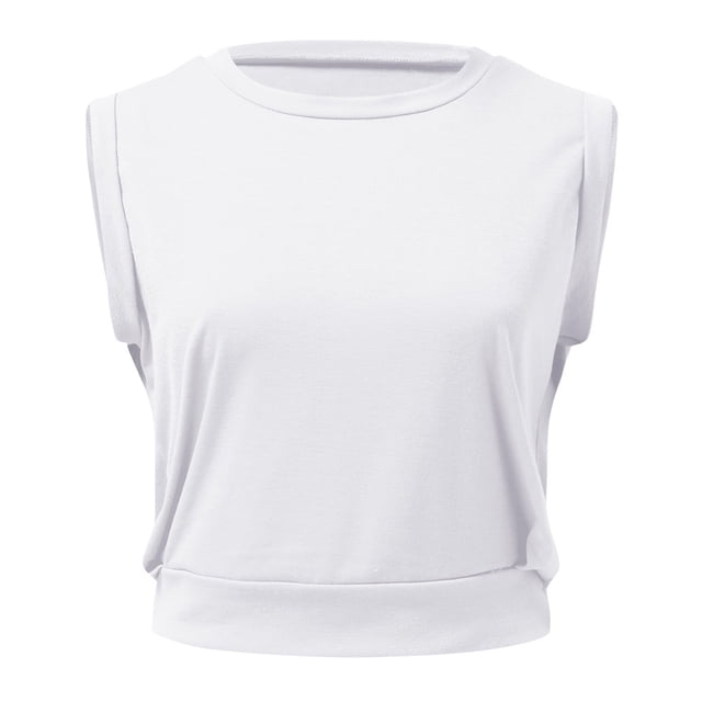 Camiseta deportiva con corte entallado para mujer, bonita camiseta sin mangas para yoga, para correr, gimnasio y hacer ejercicio