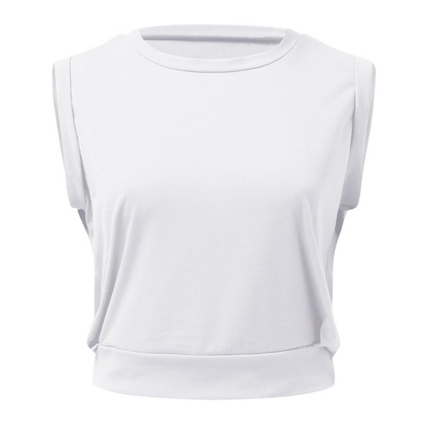 Camiseta deportiva con corte entallado para mujer, bonita camiseta sin mangas para yoga, para correr, gimnasio y hacer ejercicio