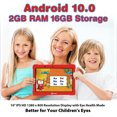 thumbnail image 4 of Contixo 10" Kids Tablet 2GB RAM 16GB WiFi Android 10 Tablet For Kids Bluetooth Parental Control Pre-Installed Learning Tablet Apps for Toddlers Children Kid-Proof Protective Case, K101, 4 of 8