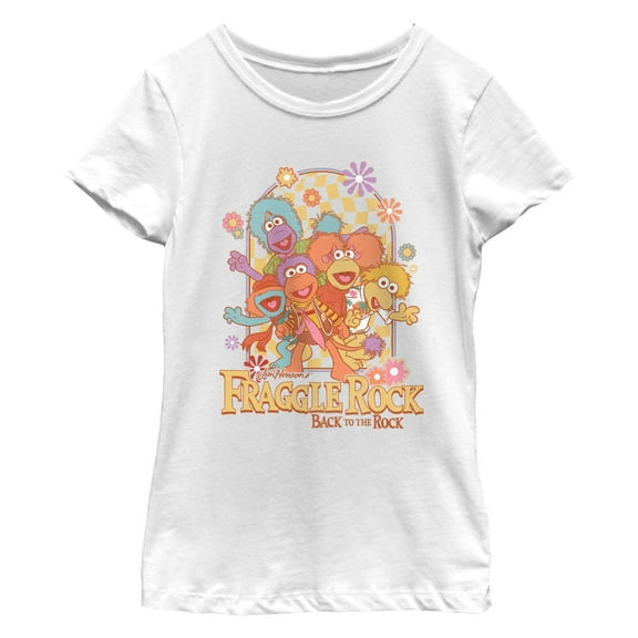 Girl's Fraggle Rock Retro Creatures  Graphic T-Shirt